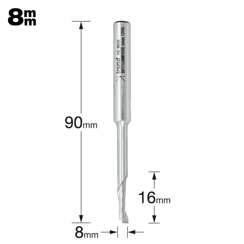 50/17X8MMHSSE - Helical plunge cutter 5mm diameter