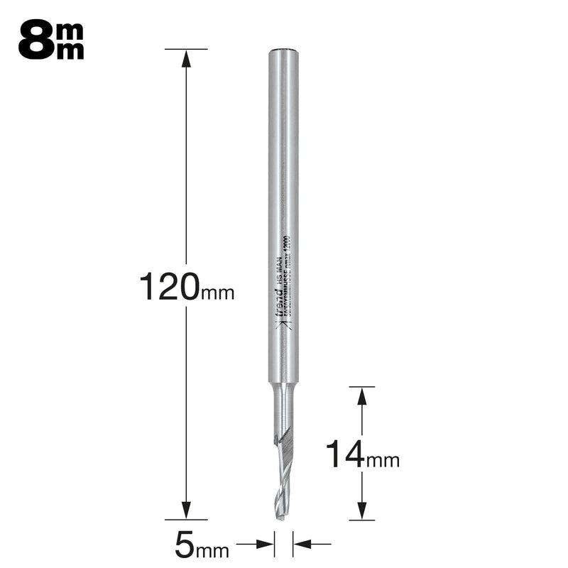 50/50X8MMHSSE - Helical plunge cutter 5mm diameter