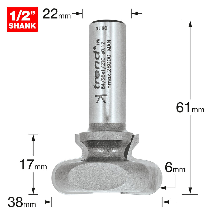 84/95X1/2TC - Drawer pull cutter