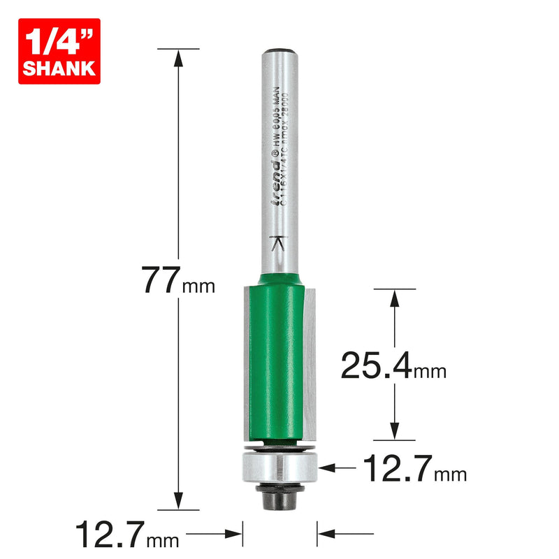 C116X1/4TC - Self guided trimmer 12.7mm diameter
