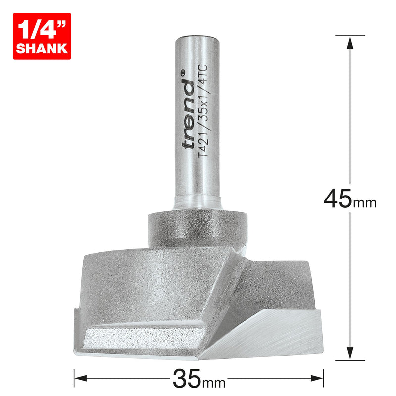 T421/35X1/4TC - Hinge sinking 35mm diameter