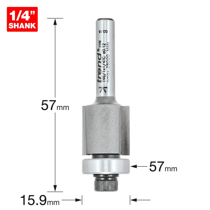 T46/1X1/4TC - Trimming Cutter 15.9mm diameter