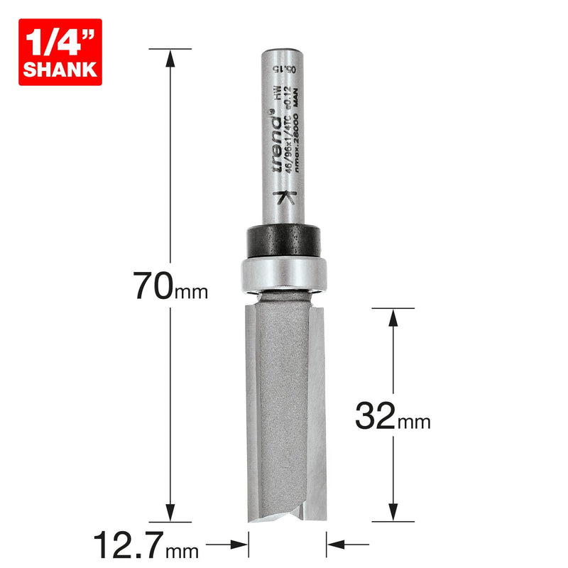 46/96X1/4TC - Guided profiler 12.7mm dia x 32mm cut