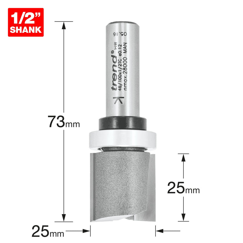 46/100X1/2TC - Guided profiler 25mm dia x 25mm cut