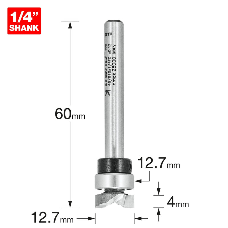 46/910X1/4TC - Guided  profiler 12.7mm dia x 4mm cut