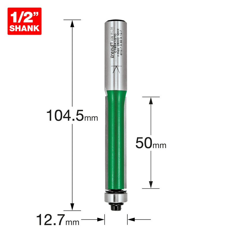 C195X1/2TC - Bearing guided trimmer 12.7mm diameter