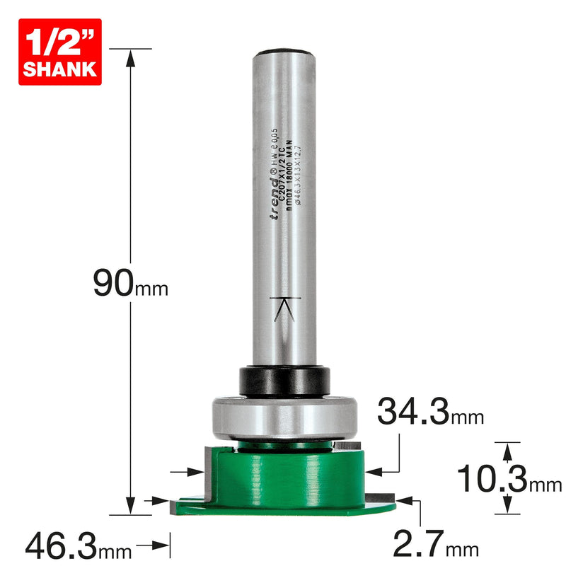 C207X1/2TC - Aquamac 21 Recesser 46.3mm diameter