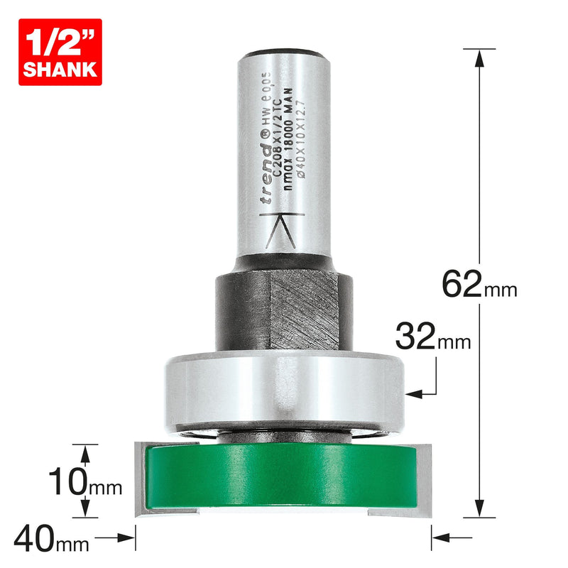 C208X1/2TC - Intumescent cutter 10mm x 40mm