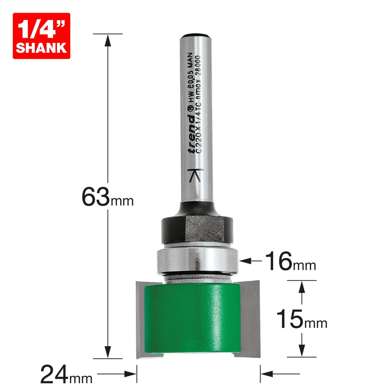 C220X8MMTC - Intumescent cutter 15mm x 24mm
