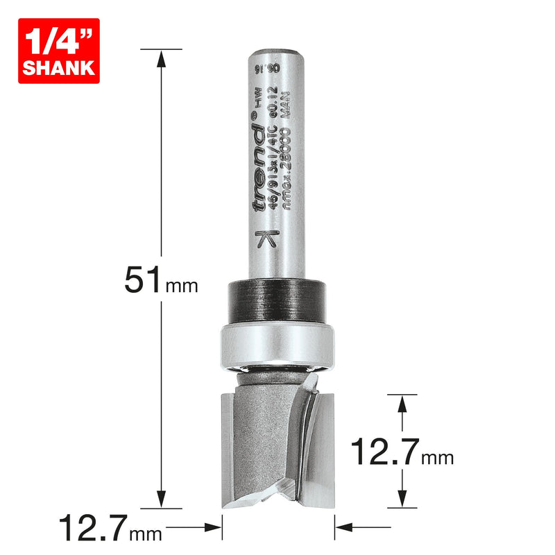 46/913X1/4TC - Guided profiler 12.7mm dia x 12.7mm cut