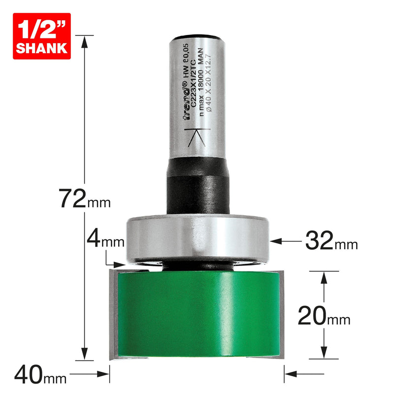C223X1/2TC - Intumescent cutter set 20mm x 40mm