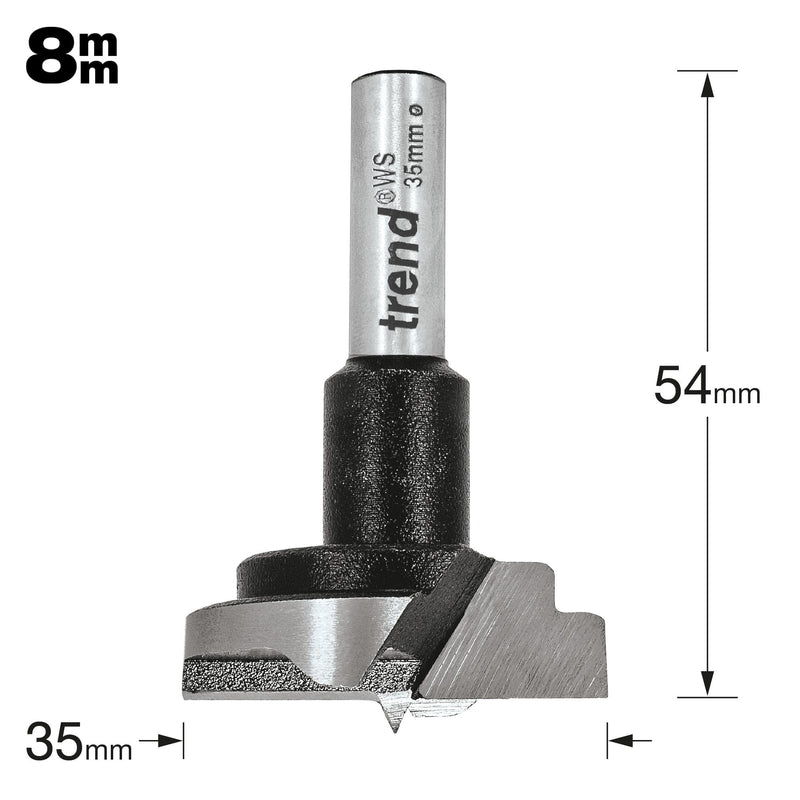 T420/35X8MMWS - Cylindrical boring bit 35mm WS