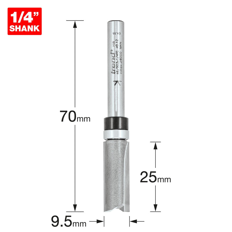 46/903X1/4TC - Guided profiler 9.5mm dia x 25mm