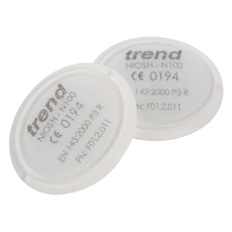 STEALTH/1 - Air Stealth respirator mask replacement filters - Fast, easy to replace set of P3 filters for the Stealth half mask.
