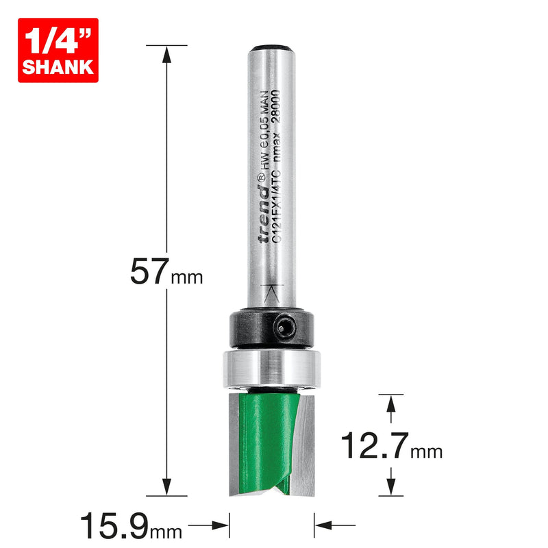 C121FX1/4TC - Template profile 12.7mm diameter