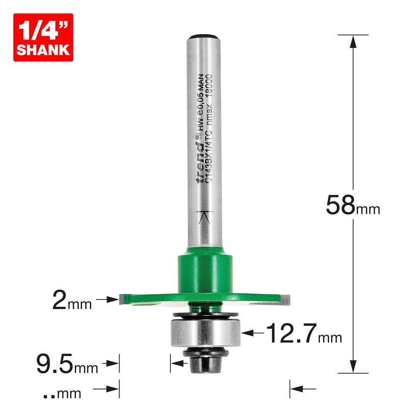 C143BX1/4TC - Slotting 2mm cut