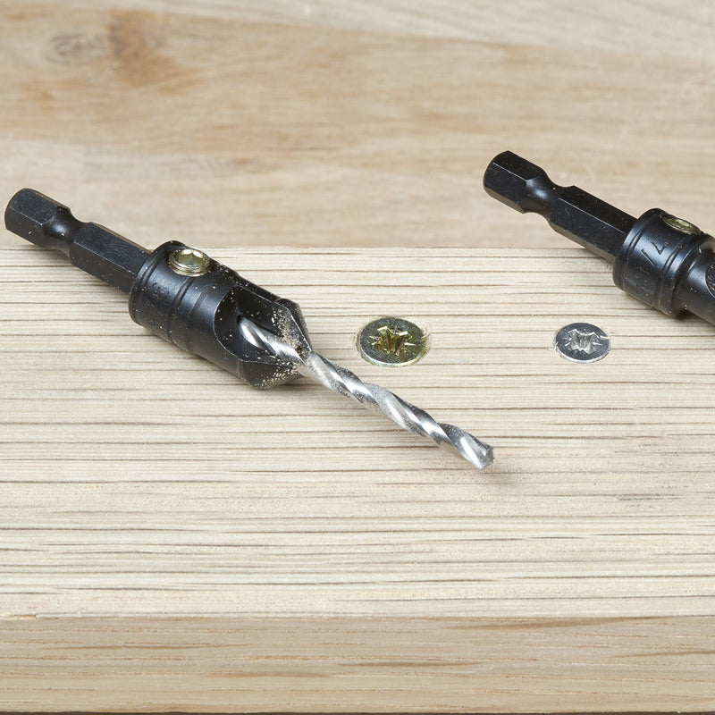 SNAP/CS/SET - Trend Snappy 5 piece countersink set - makes pilot holes and countersinks in one go for faster, professional finishes. For No4 to No12 gauge screws