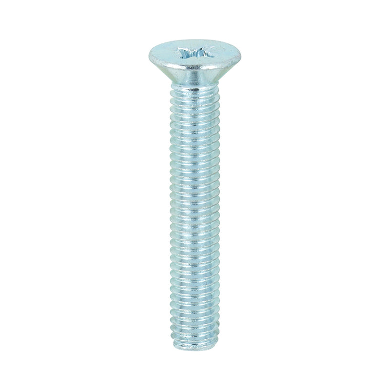 TIMCO Machine Countersunk Silver Screws - M4 x 10