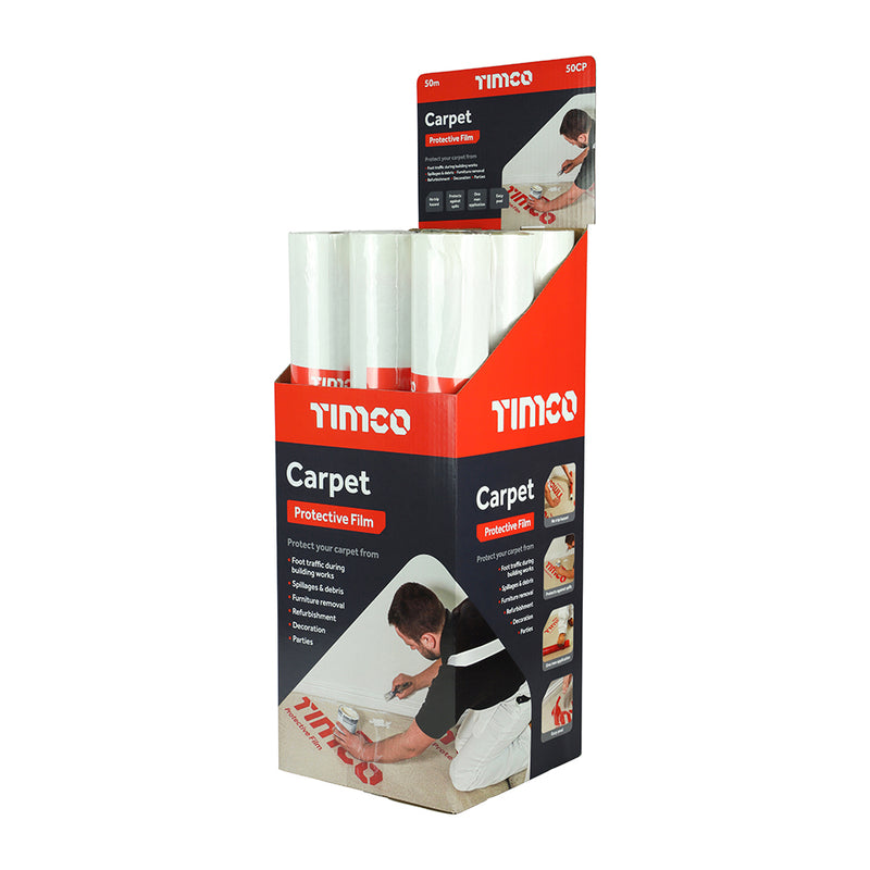 TIMCO Protective Film For Carpet - 100m x 0.6m