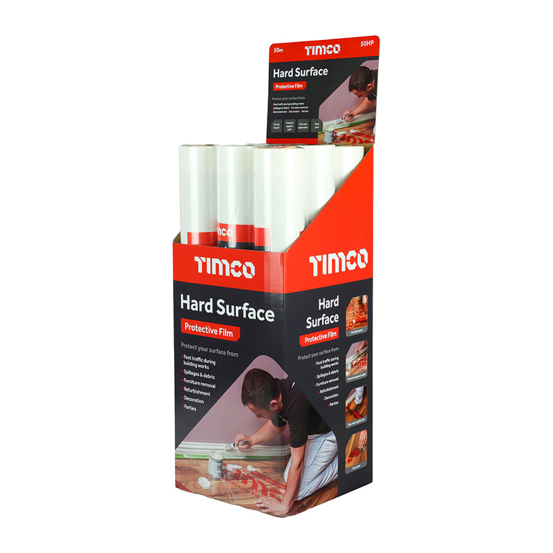 TIMCO Protective Film For Hard Surfaces - 25m x 0.6m