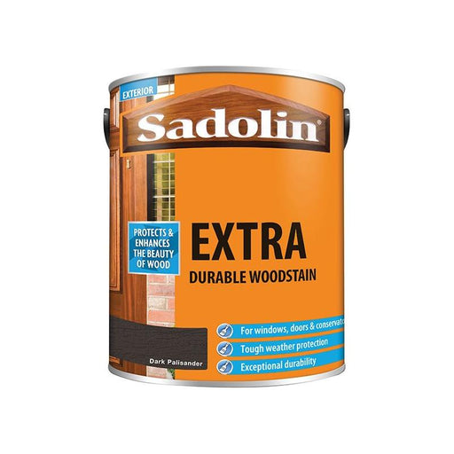 Sadolin Extra Durable Woodstain Dark Palisander 5 litre Sadolin - RockBottom Nothampton