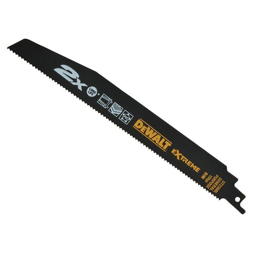 Dewalt Power Tools 2X Life General Purpose Reciprocating Blade 228mm x 10 TPI (Pack 5) DeWALT Power Tools - RockBottom Northampton