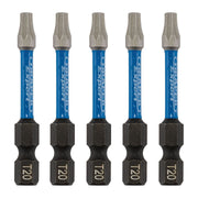 Draper 05652 Draper Expert TX-STAR® Impact Screwdriver Bits, T20 x 50mm, 1/4" Hex (Pack of 5)
