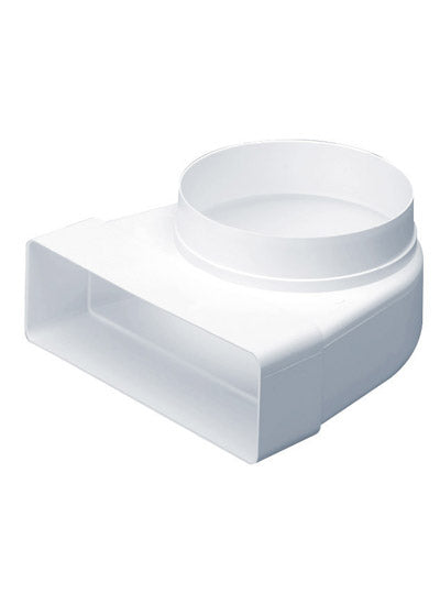 KwikPak ventilation bend 100mm inside dia - white