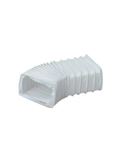 KwikPak ventilation PVC rectangular hose 3m - white