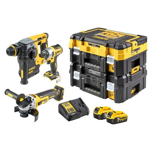 Dewalt Power Tools DCK305P2T XR Brushless Triple Kit 18V 2 x 5.0Ah Li-ion DeWALT Power Tools - RockBottom Northampton