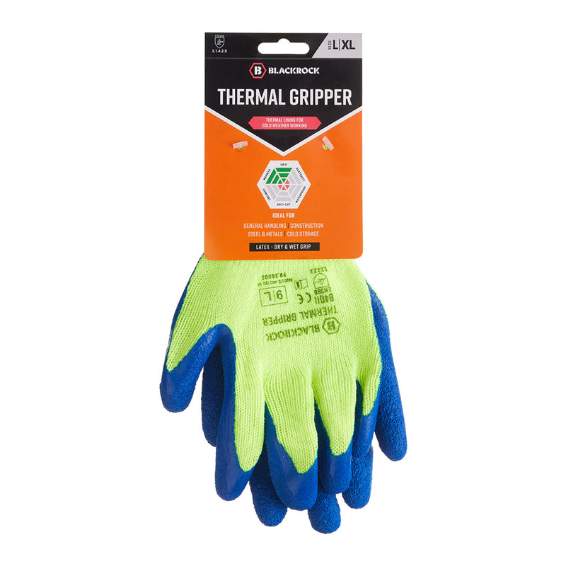 Blackrock Thermal Gripper Gloves Pair (carded) - size 10/XL