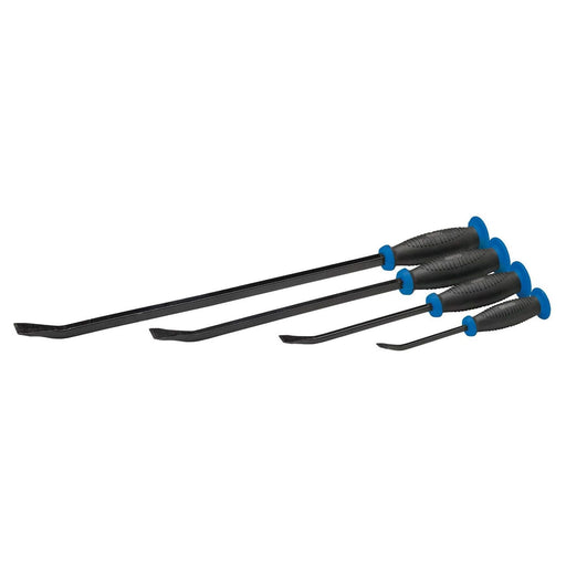 Draper 08559 'Pound Thru' Soft Grip Pry Bar Set with Hand Guard (4 Piece)