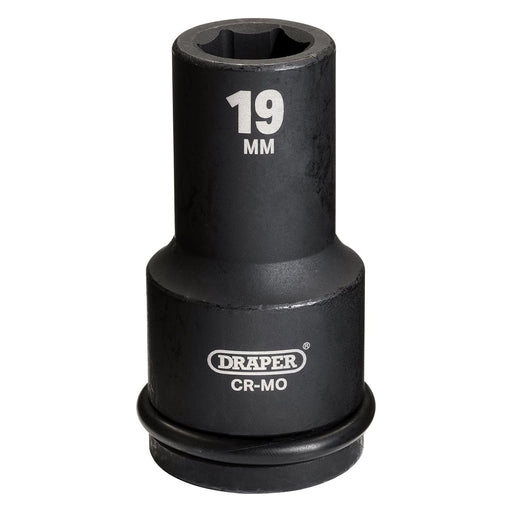 Draper 05051 Draper Hi-TORQ® Deep Impact Socket, 3/4" Sq. Dr., 19mm