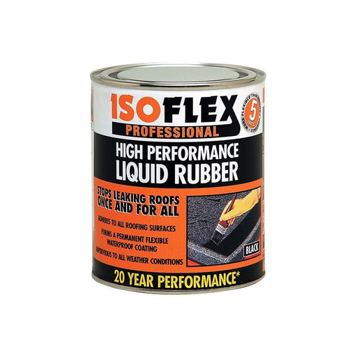 Ronseal Isoflex Liquid Rubber Black 4.25 litre Ronseal - RockBottom Nothampton