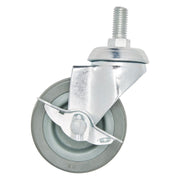Draper Swivel Bolt Fixing Rubber Castor with Brake, 75mm Diameter, S.W.L. 70kg Draper - Town Tools