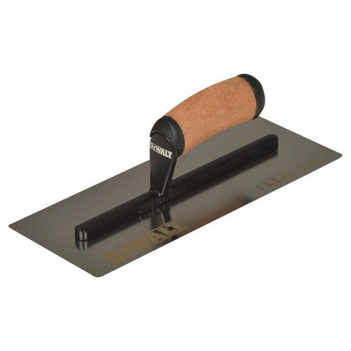 Dewalt Drywall 0.5mm FLEX Stainless Steel Flat Trowel, Leather Handle 12in DEWALT Drywall - RockBottom Northampton
