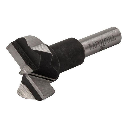 Faithfull HCS Hinge Boring Bit 26mm x 60mm Faithfull - RockBottom Northampton