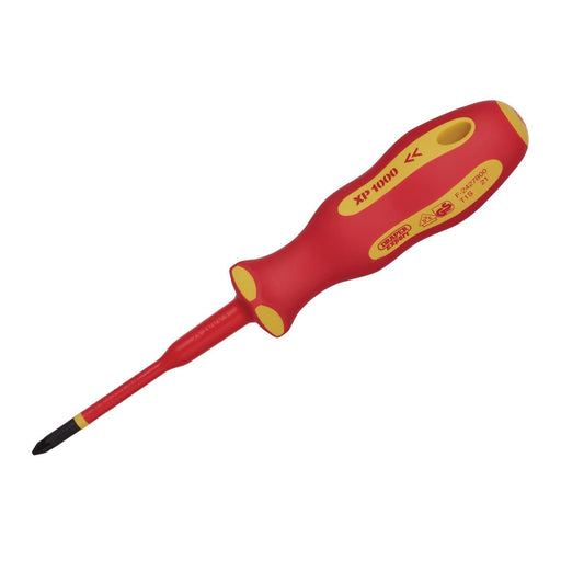 Draper 02165 XP1000® VDE Slimline PZ Type Screwdriver, No.1 x 80mm