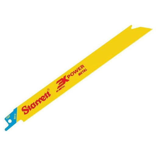 Starrett B818-5 Bi-Metal Reciprocating Blade, Metal Straight 203mm 18 TPI (Pack 5) Starrett - RockBottom Nothampton