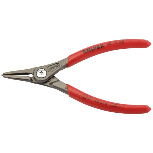 Draper 75088 KNIPEX 49 11 A0 SB Precision Circlip Pliers For External Circlips On Shafts, 140mm