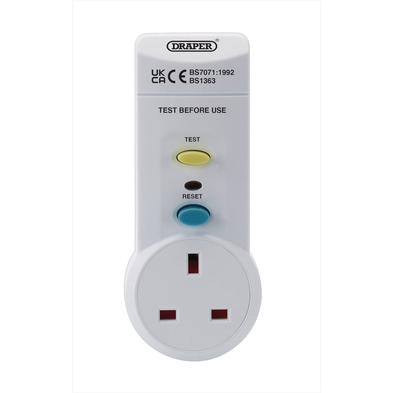 Draper RCD Adaptor, 220-250v/50Hz, 13 AMP Draper - Town Tools