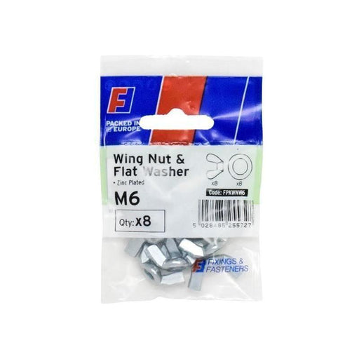 Forgefix Wing Nut & Washer M6 ForgePack 8 ForgeFix - RockBottom Northampton
