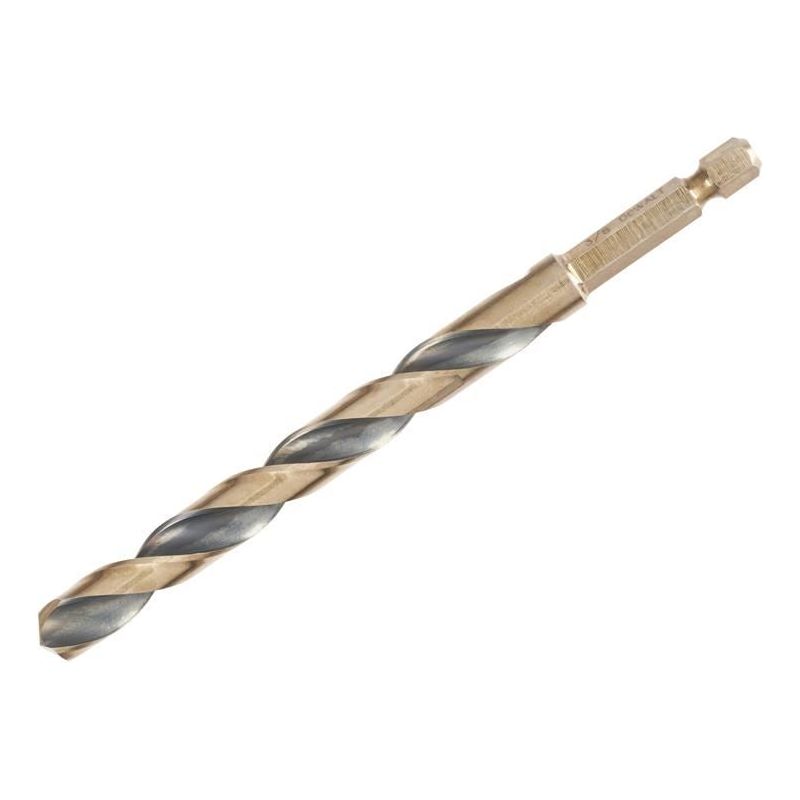 Dewalt Power Tools BLACK&GOLD Hex HSS-G Drill Bit 9.5mm DeWALT Power Tools - RockBottom Northampton