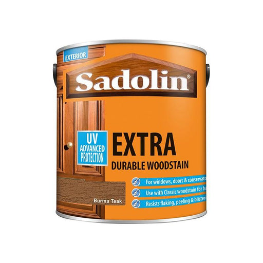 Sadolin Extra Durable Woodstain Burma Teak 2.5 litre Sadolin - RockBottom Nothampton