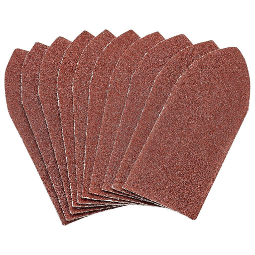Draper 99261 Hook and Loop Aluminium Oxide Sanding Sheets, 32 x 92mm, 80 Grit (Pack of 10)