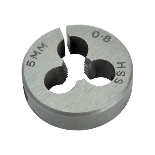 Faithfull HSS Straight Flute Split Die M5 x 0.8,, 13/16in OD Faithfull - RockBottom Northampton