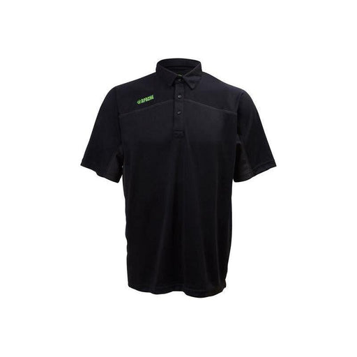 Apache Langley Black Performance Polo Shirt - XXL (47/49in) Apache - RockBottom Northampton 