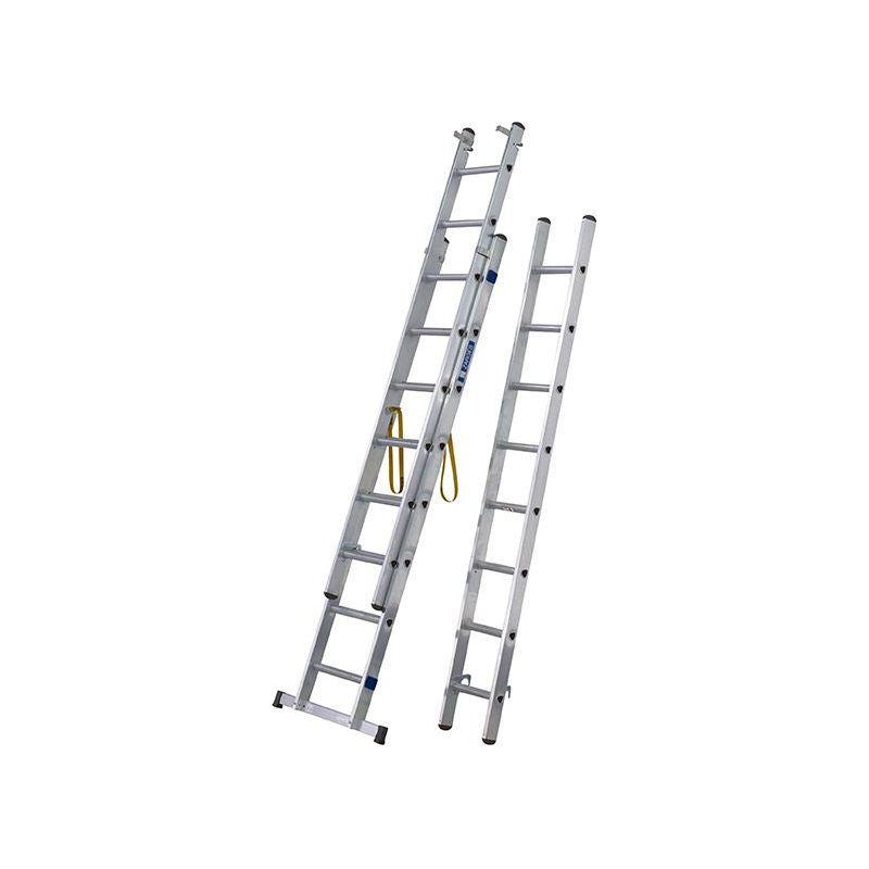 Zarges D-Rung Combination Ladder 3-Part 3 x 8 Rungs Zarges - RockBottom Northampton