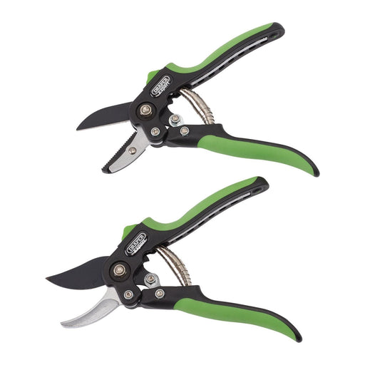 Draper 08986 Draper Expert Anvil and Bypass Secateurs Set, 200mm (2 Piece)