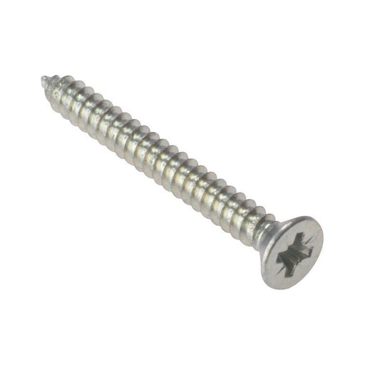 Forgefix Self-Tapping Screw Pozi Compatible CSK ZP 1.1/2in x 8 Box 200 ForgeFix - RockBottom Northampton